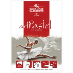 Blok do pasteli Art Pastel - Koh-I-Noor - Grey, A4, 180 g, 20 ark.
