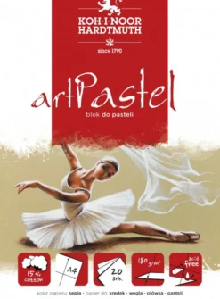 Blok do pasteli Art Pastel - Koh-I-Noor - Sepia, A4, 180 g, 20 ark.