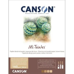Blok do pasteli Mi-Teintes - Canson - odcienie brązu, A4, 160 g, 10 ark.