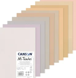 Blok do pasteli Mi-Teintes - Canson - odcienie pastelowe, A4, 160 g, 10 ark.