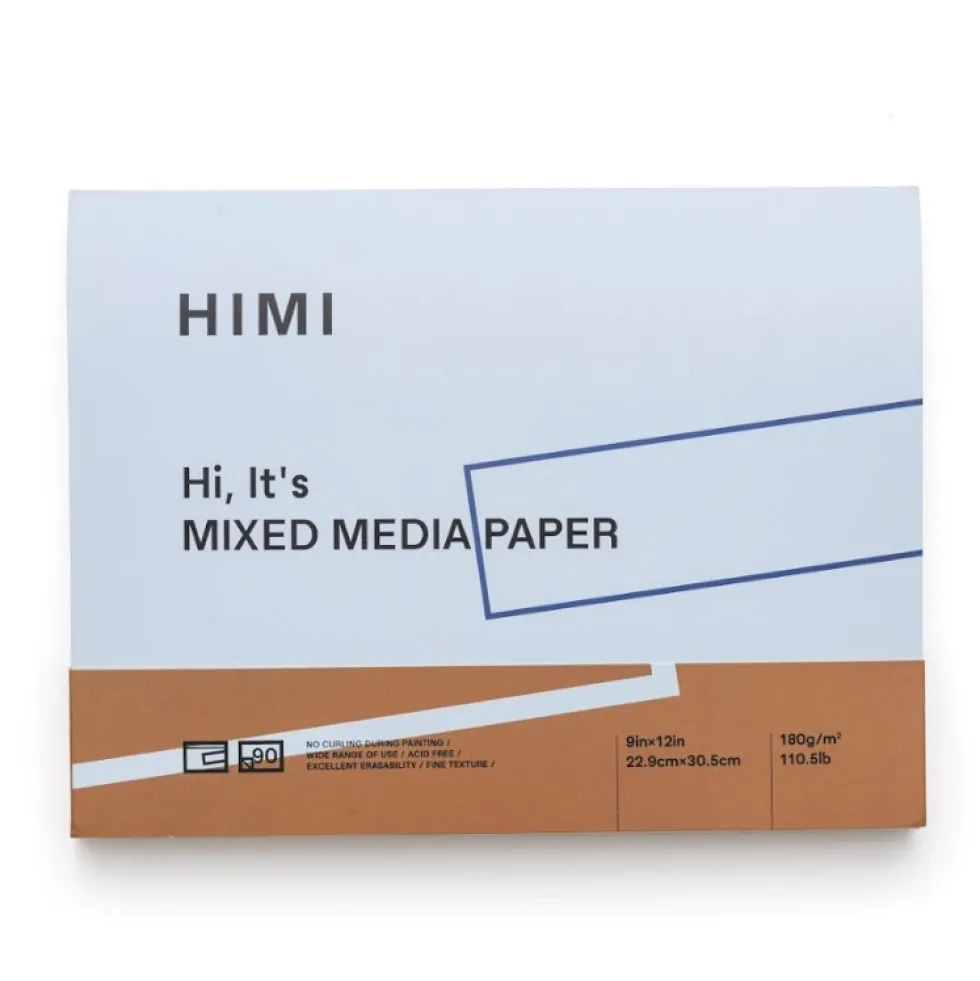 Blok Mixed Media 22,9 x 30,5 cm - HIMI - 180 g 90 ark.