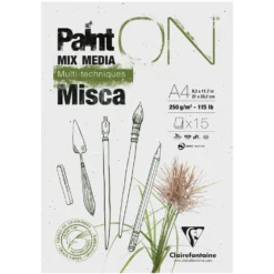 Blok Paint'ON Mix Media Misca - Clairefontaine - A3, 250g, 15 ark.