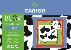 Blok rysunkowy A3 - Canson - biały, 90 g, 20 ark.