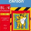 Blok rysunkowy A4 - Canson - kolorowy, 80 g, 10 ark.
