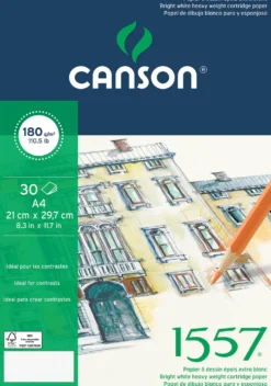 Blok rysunkowy 1557 - Canson - A4, 180 g, 30 ark.