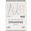 Blok rysunkowy Drawing na spirali - PaperConcept - medium grain A5 120 g 50 ark.