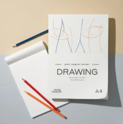 Blok rysunkowy Drawing - PaperConcept - medium grain A4 120 g 50 ark.
