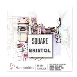 Blok Square Bristol - Hahnemühle - 10,5 x 10,5 cm, 250 g, 15 ark.
