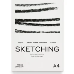 Blok szkicowy Sketching - PaperConcept - medium grain A3 90 g 50 ark.