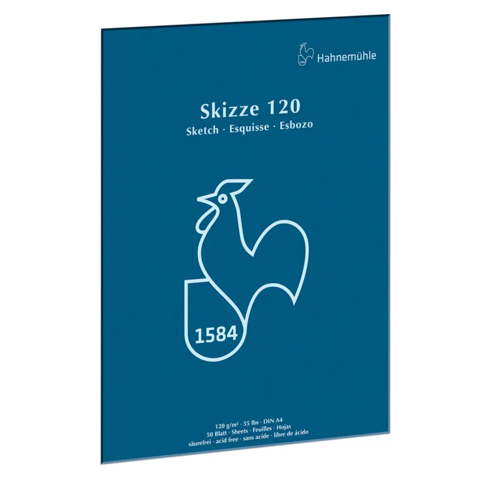 Blok szkicowy Skizze - Hahnemühle - A4, 120 g, 50 ark.
