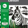 Blok techniczny A4 - Canson - czarny, 160 g, 10 ark.