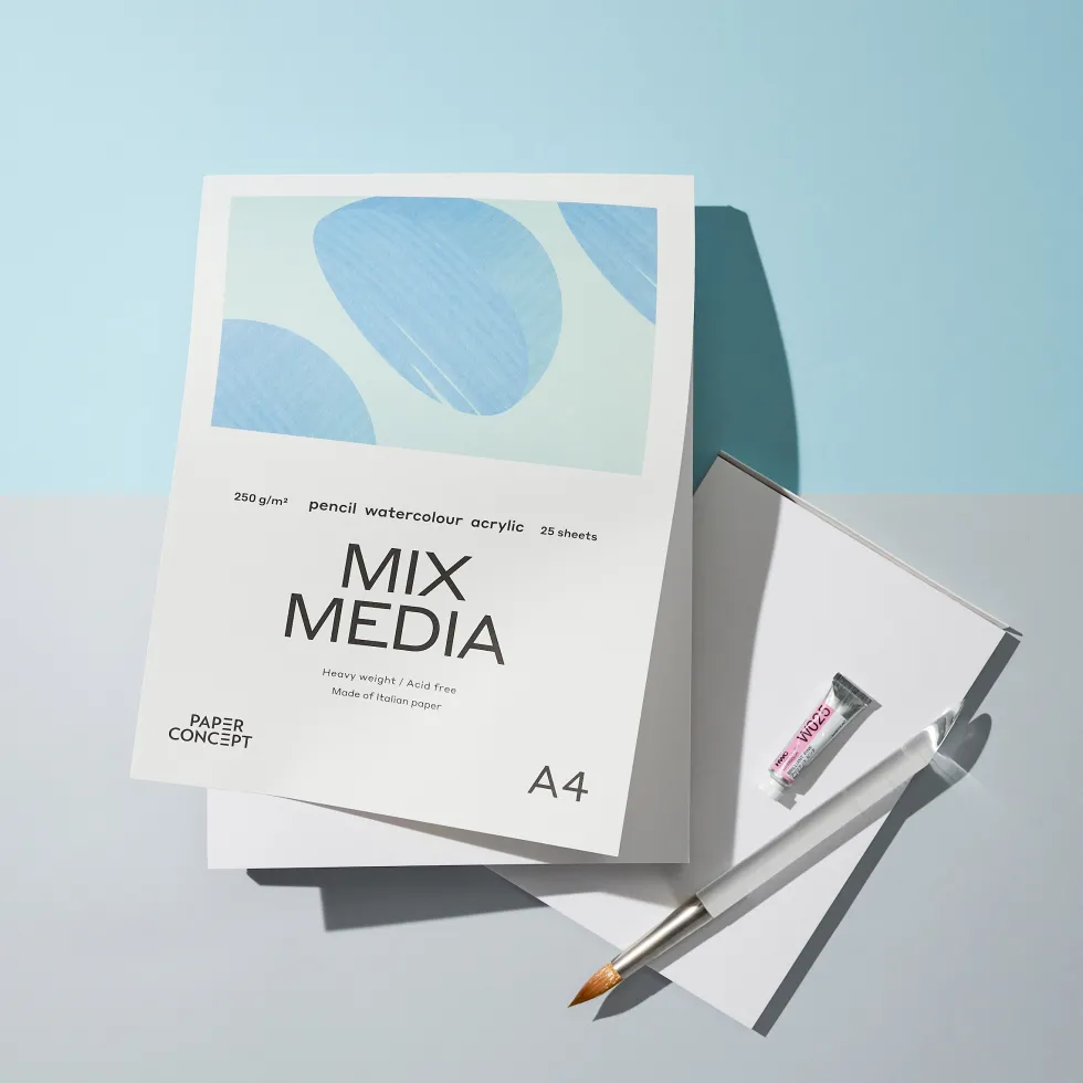 Blok uniwersalny Mix Media - PaperConcept - medium grain A3 250 g 25 ark.