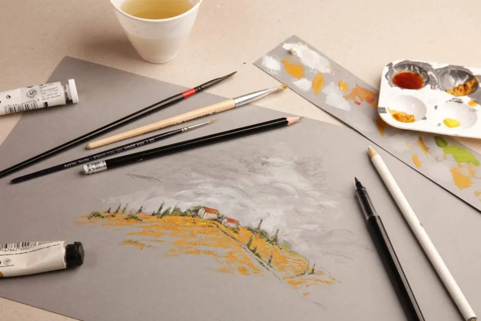 Blok uniwersalny Paint'On Mixed Media - Clairefontaine - szary, A3, 250g, 30 ark.