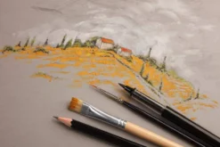 Blok uniwersalny Paint'On Mixed Media - Clairefontaine - szary, A5, 250g, 30 ark.