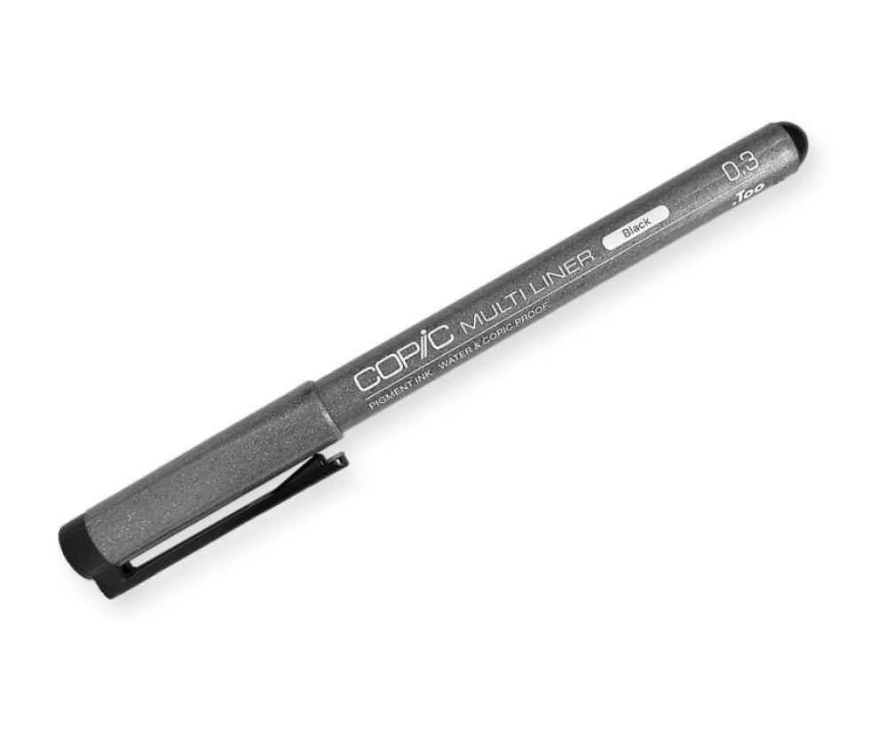 Cienkopis Copic Multiliner - Black 0,3 mm