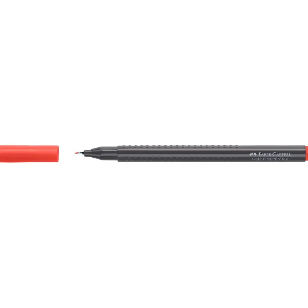 Cienkopis Grip Finepen - Faber-Castell - czerwony
