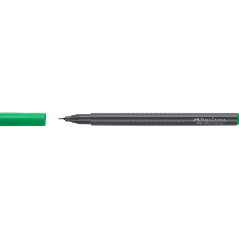 Cienkopis Grip Finepen - Faber-Castell - szmaragdowy