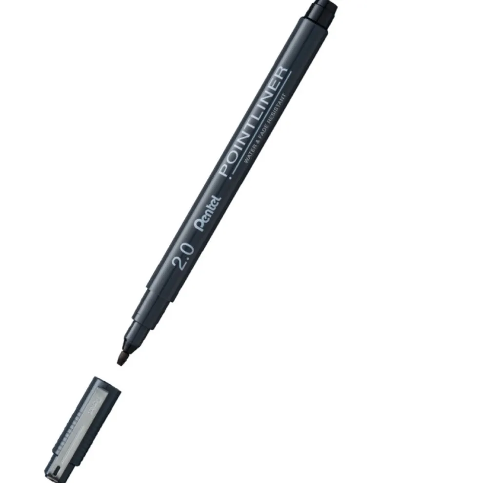Cienkopis kalibrowany Pointliner - Pentel - czarny, 1 mm