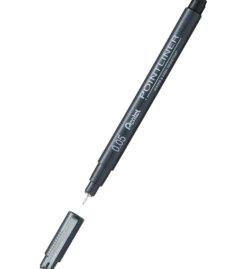 Cienkopis kalibrowany Pointliner - Pentel - czarny, 0,05 mm