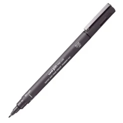 Cienkopis kreślarski z pędzelkiem Pin Brush 200 - Uni - ciemnoszary