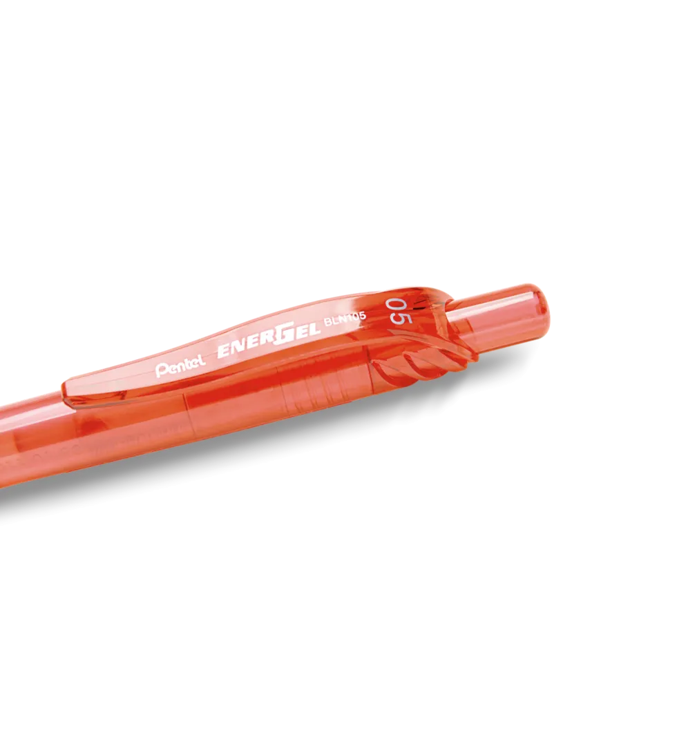 Cienkopis kulkowy EnerGel 105 - Pentel - czerwony, 0,5 mm