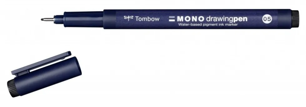 Cienkopis Mono Drawing Pen 05 - Tombow - czarny, 0,45 mm