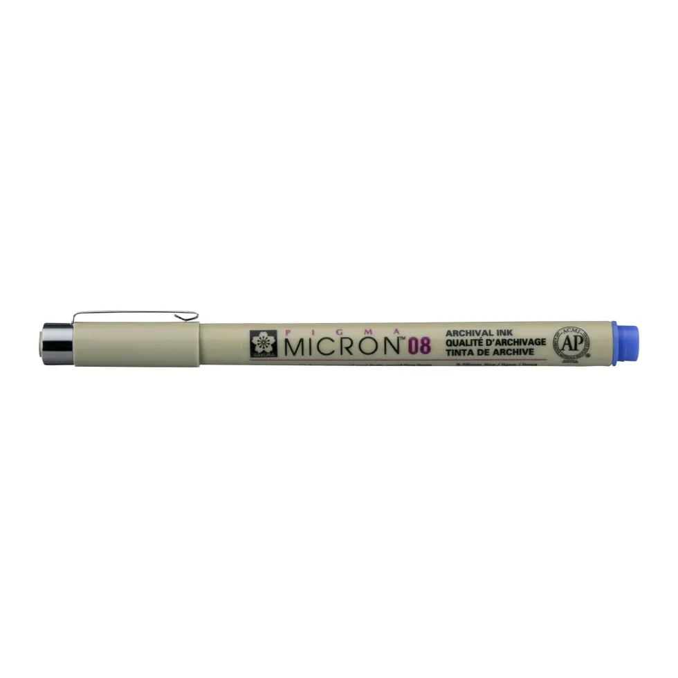 Cienkopis Pigma Micron 08 - Sakura - Blue, 0,5 mm