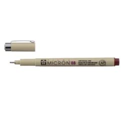 Cienkopis Pigma Micron 08 - Sakura - Burgundy, 0,5 mm