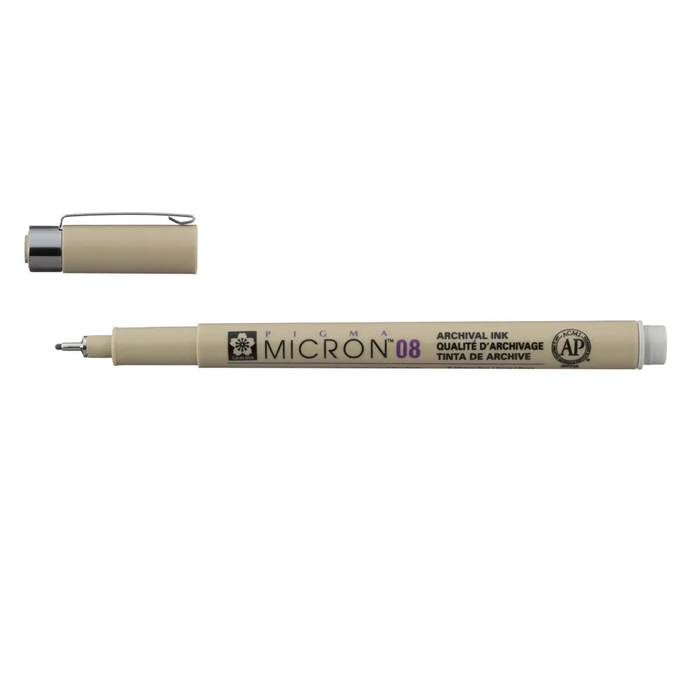 Cienkopis Pigma Micron 08 - Sakura - Light Cool Gray, 0,5 mm