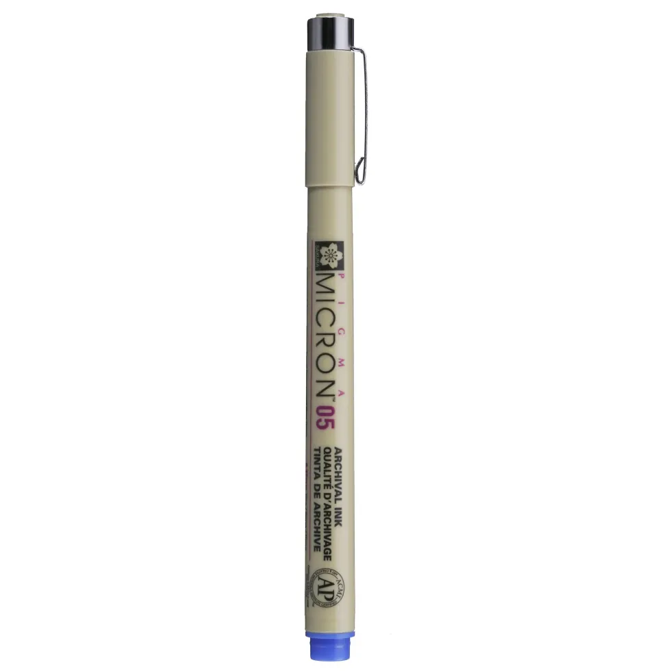 Cienkopis Pigma Micron 05 - Sakura - niebieski, 0,45 mm