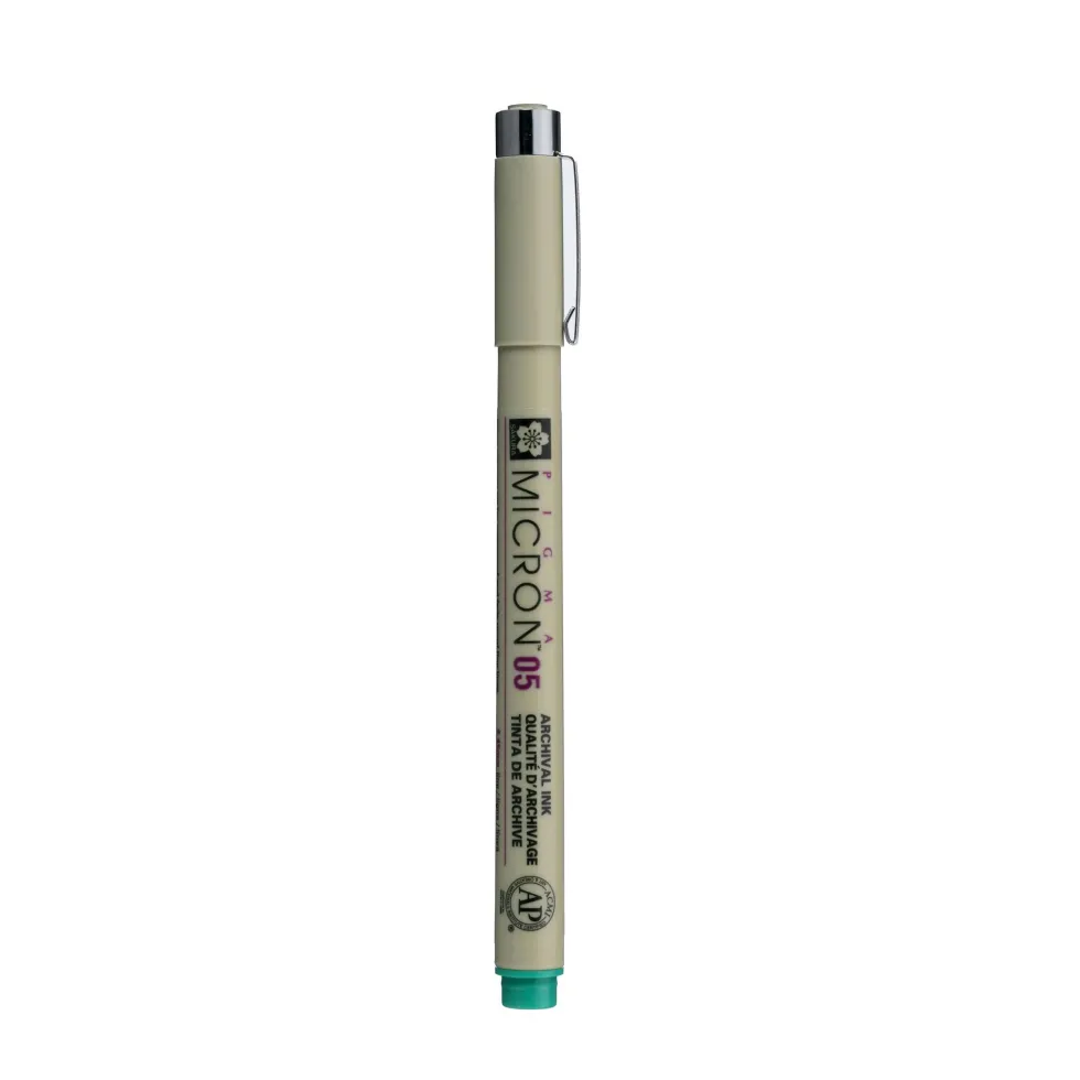 Cienkopis Pigma Micron 05 - Sakura - zielony, 0,45 mm