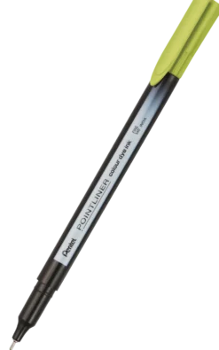 Cienkopis Pointliner Colour 0,4 mm - Pentel - limonkowy zielony