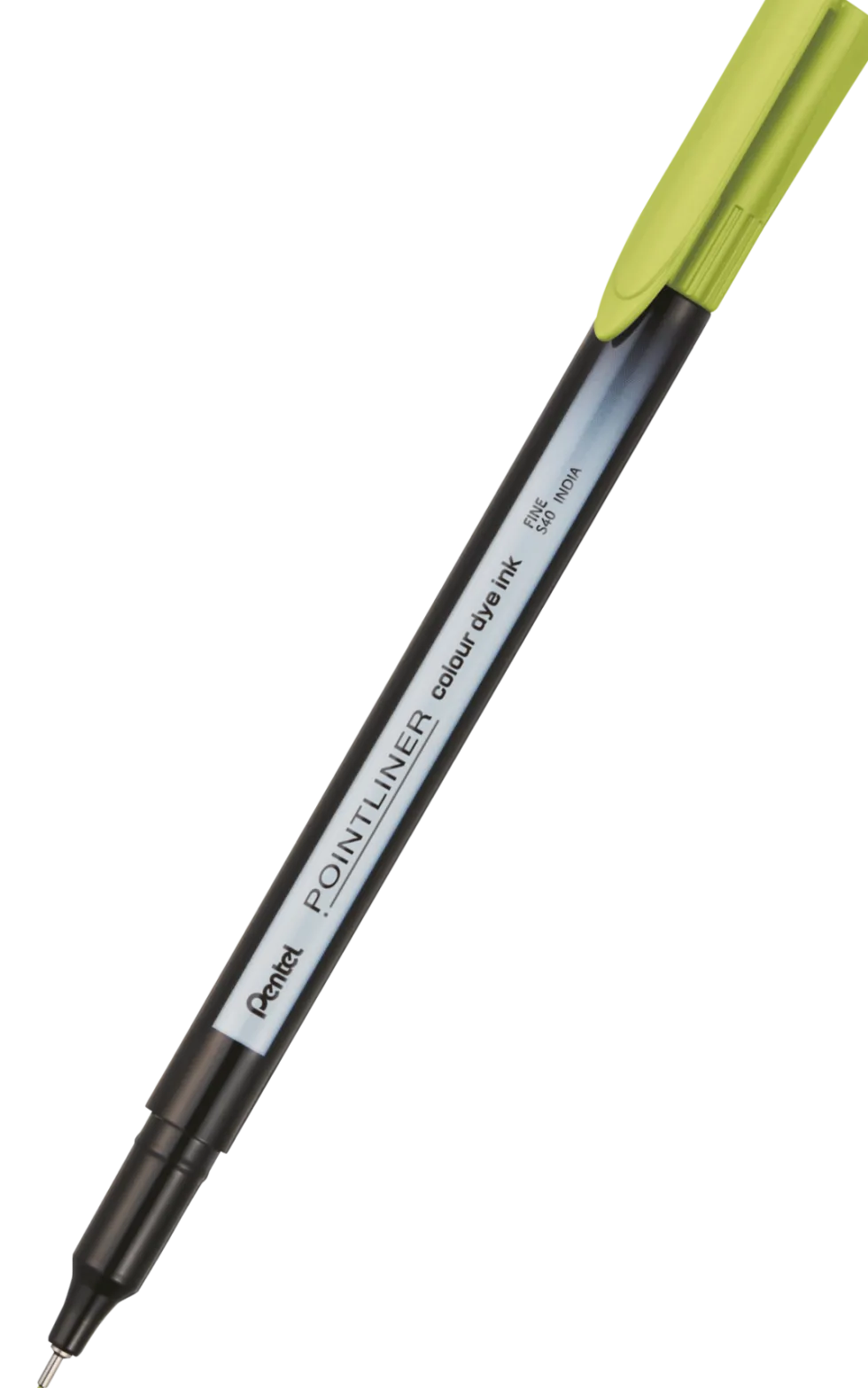 Cienkopis Pointliner Colour 0,4 mm - Pentel - limonkowy zielony