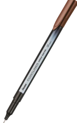 Cienkopis Pointliner Colour 0,4 mm - Pentel - orzechowy brąz