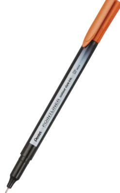 Cienkopis Pointliner Colour 0,4 mm - Pentel - pomarańczowy