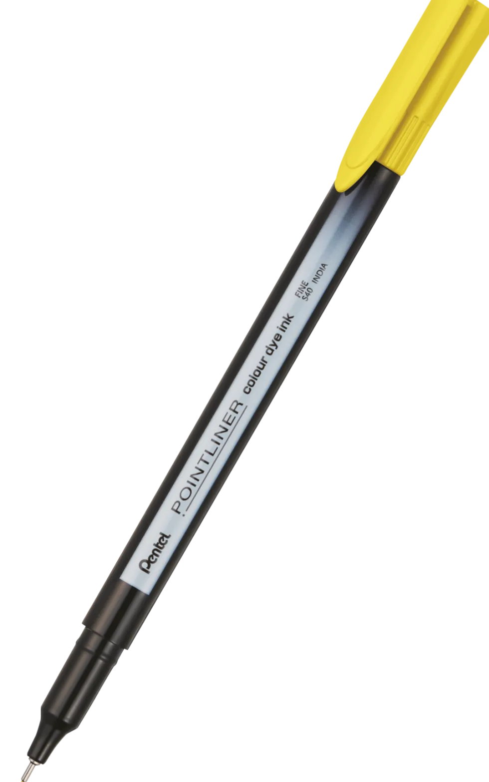Cienkopis Pointliner Colour 0,4 mm - Pentel - żółty