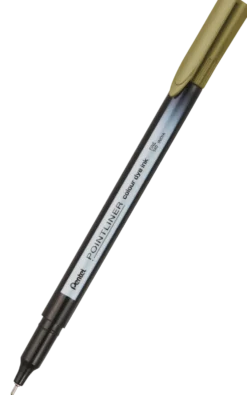 Cienkopis Pointliner Colour 0,4 mm - Pentel - złotobrązowy