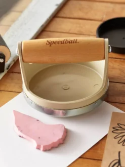 Docisk drukarski - Speedball - beżowy 10 cm