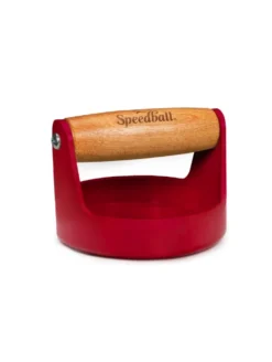 Docisk drukarski - Speedball - czerwony 10 cm