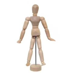 Drewniany manekin do nauki rysunku - Lefranc & Bourgeois - 12 cm