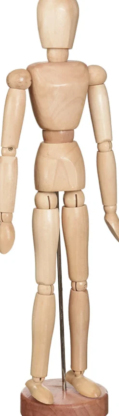Drewniany manekin do nauki rysunku - Lefranc & Bourgeois - kobieta, 30 cm