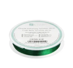 Drucik florystyczny metalowy - DpCraft - zielony 0,3 mm x 20 m