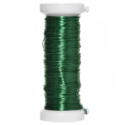 Drucik florystyczny metalowy - zielony, 0,4 mm x 25 m