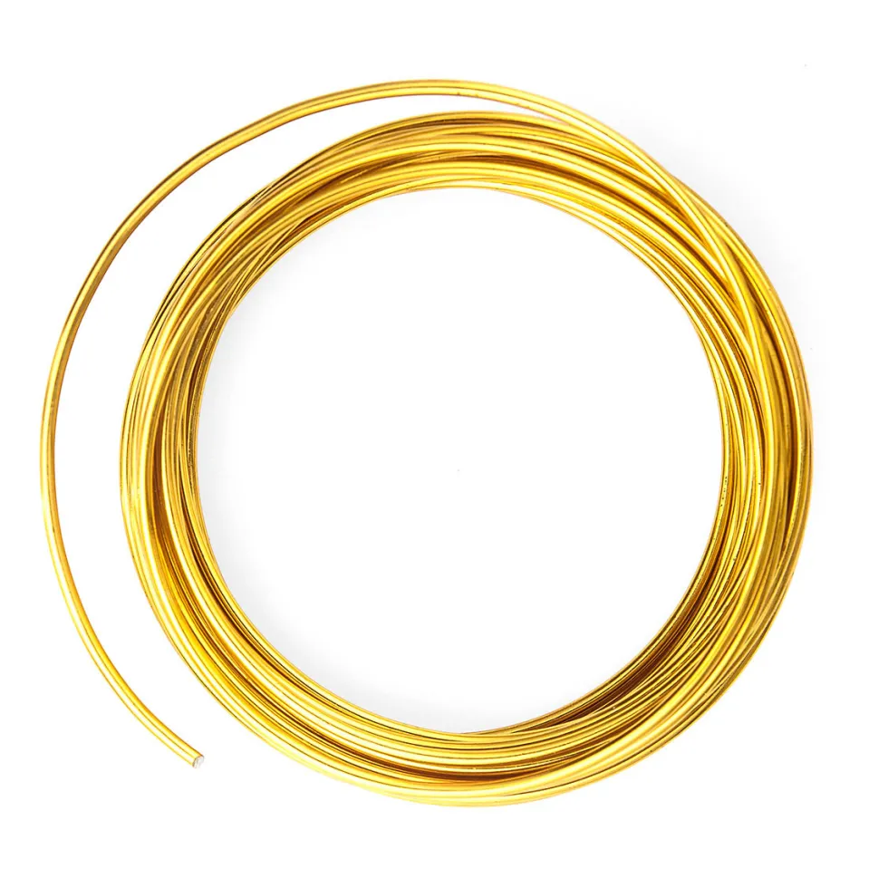 Drucik metalowy 2 mm - DpCraft - złoty, 5 m