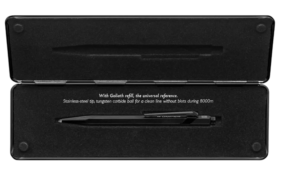 Długopis 849 Black Code z etui - Caran d'Ache - czarny