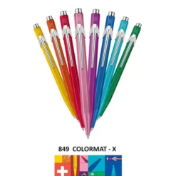 Długopis 849 Colormat-X z etui - Caran d'Ache - Blue