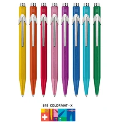 Długopis 849 Colormat-X z etui - Caran d'Ache - Green