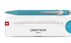 Długopis 849 Colormat-X z etui - Caran d'Ache - Turquoise