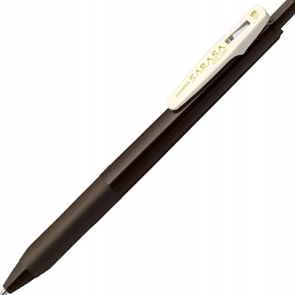 Długopis żelowy Sarasa Clip - Zebra - Vintage Brown, 0,5 mm
