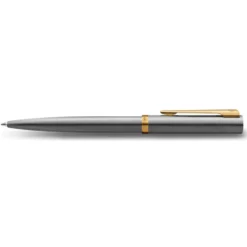 Długopis Impression - Waterman - Steel Gold Trim